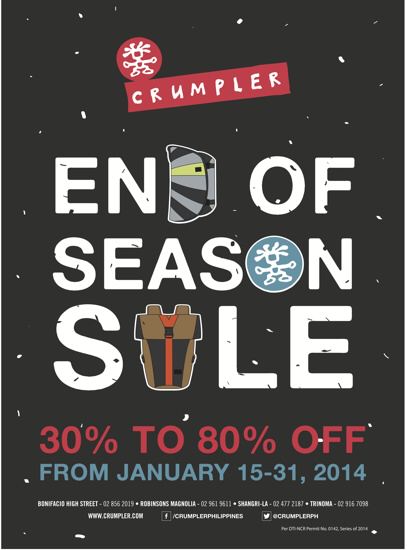 Crumpler end of Season Sale January 2014
