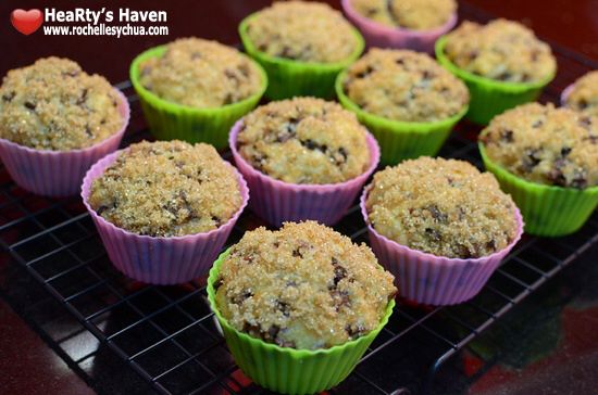 Sugar Crusted Chocolate Chip Muffins Recipe