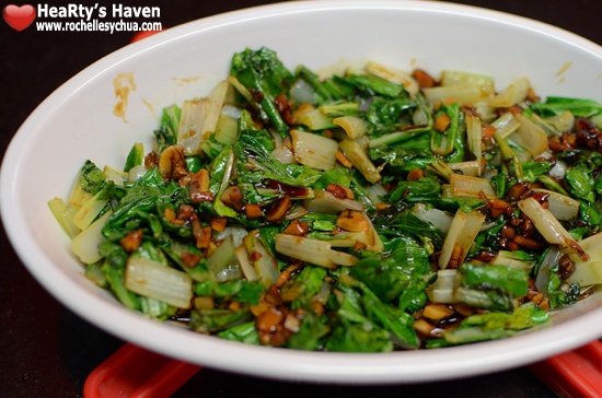 Pechay with Garlic Sauce