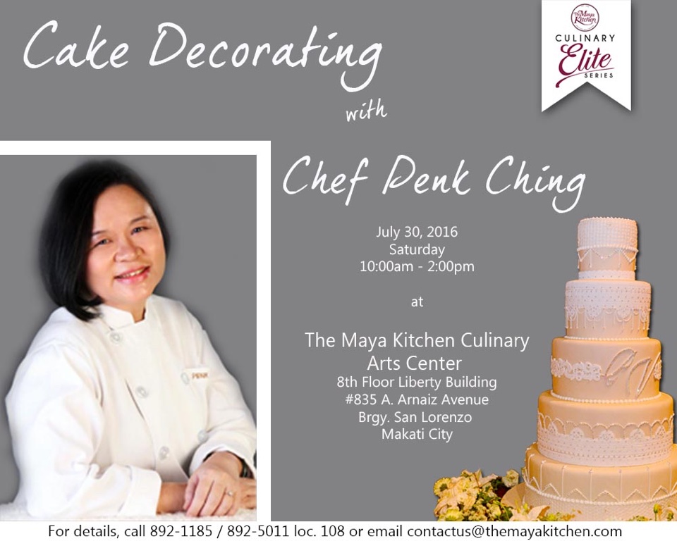 Cake Decorating with Chef Penk Ching